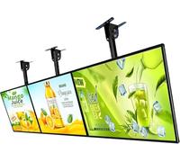 CraftNestUK Ultra Slim Snap Frame LED Light Box, Illuminated Poster Display, LED Backlit Menu Board, Wall Mounted Billboard for Restaurant, Cafe (Black Frame 43.5 * 60cm)