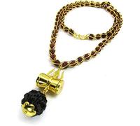 Craftopia Indian 5 Mukhi Rudraksha Shiv Shakti Kavach with Trishul and Damru Pendant Set(Brown), Natural, No Gemstone