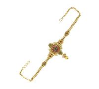 Craftopia Overseas Red-Green Designer Traditional Bajuband For Women|Matte Finish Maharashtrian Waaki Traditional Elegance: Adorn your arms with our stunning Bajuband collection.