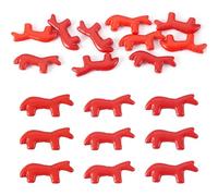 Craftora 10Pcs Synthetic Turquoise Stone Horse Beads Dyed Turquoise Gemstone Animal Beads Western Cowboy Horse Focal Bead for Bracelets Jewelry Making DIY Crafts Supplies (Orange)