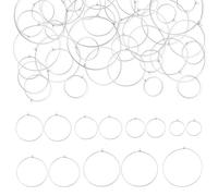 Craftora 168 Pcs Hoop Earring Findings Wine Glass Charms Rings Stainless Steel Pin Earring Beading for Women DIY Jewelry Hoop Earrings Making