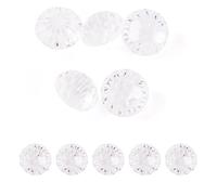 Craftora 5 Pcs Cubic Zirconia Beads 6mm Faceted CZ Stones Rhinestone Bead Clear Diamond Crystal Gem for Nail Art Earrings Ring Jewelry DIY Craft Making