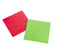 Craftplay Christmas rubbing & Embossing Plates - Pack of 2 with 4 Designs