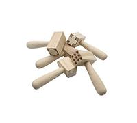 Craftplay Dough tools | Wooden Pattern hammers | Pack of 5 hammers