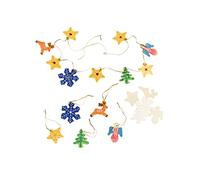 Craftplay Wooden Christmas decorations to paint & decorate - Pack of 50 assorted shapes