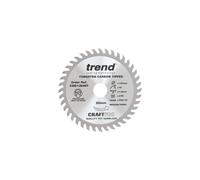 CraftPro TCT Cordless Thin Kerf Sawblade for Wood, 120mm Diameter, 20mm Bore, 40 Teeth, 1.8mm Kerf, +15 Hook,