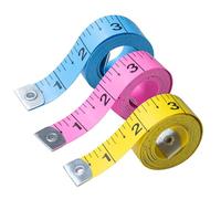 CrafTreat 3-Pack Tape Measure - Dual-Sided Standard & Metric Scales, Soft Flexible Ruler for Body Measurements & Tailoring, 60in/150cm