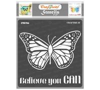 CrafTreat Believe You can Stencil 6x6 Inches