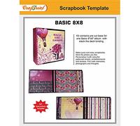 CrafTreat DIY Photo Album Scrapbook Kit for Girls - Contains Precut Base for Making 1 Album of Basic (Kraft Color) 8X8 Inches - Craft Paper Scrapbook Album Kit for Adults