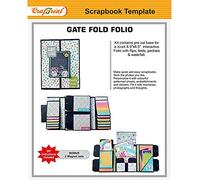 CrafTreat DIY Scrapbook Photo Album for Birthday Wedding and Anniversary - Contains Precut Base for Making 1 Album of Gate Fold Folio (Kraft Color) 6.5X8.5Inches - Memory Scrapbook Photo Album DIY kit