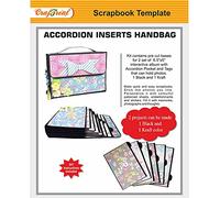 CrafTreat GateFold Folio DIY Scrapbook Blanks - Black Precut Die Cuts with Magnets & Tutorials for Interactive Flip, Fold, Pocket & Waterfall Album Projects
