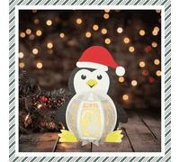 CrafTreat Penguin Paper Lantern - DIY Christmas Lantern Kit | Fun Family Craft, Reusable Festive Décor and Seasonal Gifting Idea