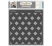 CrafTreat Reusable Daisy Stencils for Painting on Wood, Canvas, Paper, Fabric, Floor, Wall and Tile - Doting Daisies - 6x6 Inches - DIY Art and Craft Stencils - Large Daisy Stencil