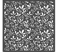 CrafTreat Reusable Flower Stencils for Painting on Wood, Canvas, Paper, Fabric, Floor, Wall and Tile - Foliage1-6x6 Inch - DIY Art and Craft Stencils for Painting Flowers - Leaf Pattern