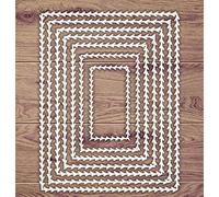 CrafTreat Reusable Laser Cut Chipboard Embellishments for Crafting - Rectangle Wreath - Size: 5.5X6 Inches - Rectangle Embellishments for Card Making and Scrapbooking - Laser Cut chipboard Shapes