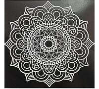 CrafTreat Reusable Mandala Template Stencil for Painting on Wood, Canvas, Paper, Fabric, Floor and Wall - Mandala -6X6 Inch - DIY Art and Craft Stencils - Large Stencil Mandala Wall Art