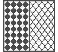 CrafTreat Reusable Moroccan Stencils for Painting on Wood, Canvas, Paper, Fabric and Tile - Moroccan Trellis - 6x6 Inch - DIY Art and Craft Stencils for Home Decor -Stencil Moroccan