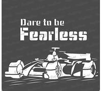 CrafTreat Reusable Race Car Stencils for Painting on Wood, Wall, Tile, Canvas, Paper, Fabric and Floor - Dare to be Fearless -12x12 Inch - DIY Art and Craft Stencils for Home Decor