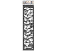 CrafTreat Reusable Snake Skin Stencil for Painting on Wood, Canvas, Paper, Fabric, Floor, Wall and Tile - Snake Skin - Size:3x12 Inch - DIY Art and Craft Stencils for Borders - Animal Skin Stencil