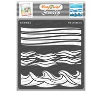 CrafTreat Reusable Stencils for Painting on Wood, Canvas, Paper, Fabric, Floor, Wall and Tile - 6x6 Inch - DIY Art and Craft Stencils of Nature Scenes
