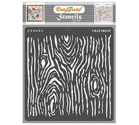 CrafTreat Reusable Wood Grain Stencils for Painting on Wood, Canvas, Paper, Fabric, Floor, Wall and Tile - Woodgrain - 12x12 Inch - DIY Art and Craft Stencils - Woodgrain Stencils