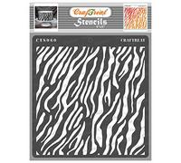 CrafTreat Reusable Zebra Print Stencil for Crafts Vintage - Zebra Skin - Size: 6X6 Inches - Zebra Pattern Stencil for Furniture Painting - Animal Print Stencils for Painting on Fabric