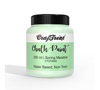 CrafTreat Spring Meadow Chalk Paint - 250ml Matte Acrylic, Green - Versatile for Furniture, Walls, and Crafts