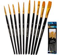 Crafts 4 All Paint Brushes 12 Set Professional Paint Brush Round Pointed Tip Nylon Hair Artist Acrylic Brush for Acrylic Watercolor Oil Painting