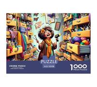 Crafts Chaos 1000 Piece Educational Game Decompression Puzzle -Craft Lady Cluttered Room for Adults Wall Decoration And Gifts52x38cm/1000pcs