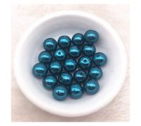 Crafts Faux Pearls, Glass Beads Imitation Pearls Multicolor 4mm with 1-2mm Hole Pack of 100 for Jewelry Making(108)