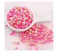 Crafts Faux Pearls, Mermaid Pearls Round ABS Imitation Pearl for DIY Jewelry Bracelet Craft Multicolor 3-8mm(C04 Color)