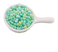 Crafts Faux Pearls, Mermaid Pearls Round ABS Imitation Pearl for DIY Jewelry Bracelet Craft Multicolor 3-8mm(C03 Color)