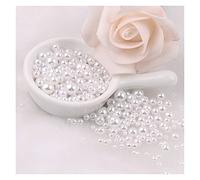 Crafts Faux Pearls, Mermaid Pearls Round ABS Imitation Pearl for DIY Jewelry Bracelet Craft Multicolor 3-8mm(Wit)
