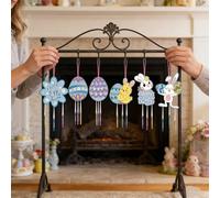 Crafts for Easter - Bunny Egg with Wind Chimes | Easter Painting Crafts for Kids | for Art Supplies Girls Teen Family Party Favors Classroom Prizes Home School Holiday