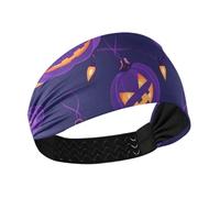 Crafts Purple Halloween Lights Non-Slip sports headbands for women Elastic sweat bands for Daily use hiking Gym Cycling