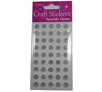 Crafts Stickers Self Adhesive 8mm Round Diamante Cluster 45 pcs