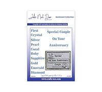 Crafts Too John Next Door Dies Sentiment Collection - Stencil Anniversary (14pcs)