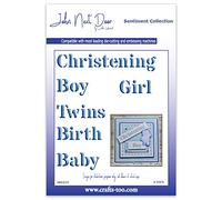 Crafts Too John Next Door Sentiment Collection - Stencil Christening (6pcs)