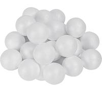 Crafts UK Polystyrene Ball - 50mm - 5cm - Pack of 10 - Sphere - Styrofoam Solid Sphere Foam for DIY Arts Craft Decorations Kids School