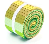 CraftsFabrics 100% Cotton 20pcs/roll Earthen Serenity Woven Jelly Rolls Strips 140GSM Ideal for Quilting, Scrapbooking, Sewing, Arts & Crafts, Patchwork