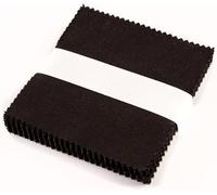 CraftsFabrics 100% Cotton 42pcs Plain 5"x 5" Charm Packs DIY Cotton Fabric for Sewing, Crafting, Patchwork; Black