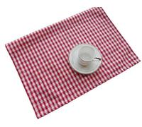 CraftsFabrics 100% Cotton Plaid Woven Kitchen Towel 40x60cm Wide Quick Dry Tea Bar & Cleaning Towels; Col. 1