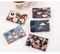 CraftsFabrics 5Pcs Colorful Japanese Fabric 100% Cotton Craft Fabric Bundle 20x25cm Wide Fat Quarters for Quilting, Patchwork & Sewing