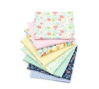 CraftsFabrics 8pcs 40x50cm Wide Floral Printed Fat Quarters Fabric Bundle 100% Cotton Precut for Quilting, Patchwork, Arts & Crafts, Clothing, Sewing, DIY Projects