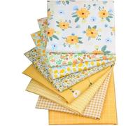 CraftsFabrics 8pcs 40x50cm Wide Floral Printed Fat Quarters Fabric Bundle 100% Cotton Precut for Quilting, Patchwork, Arts & Crafts, Clothing, Sewing, DIY Projects