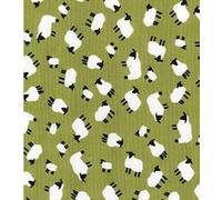 CraftsFabrics Cotton Poplin Sheep Print Design 100% Cotton 110cm Wide Digital Fabric Ideal for Kid's Crafting, Sewing, Home Decor