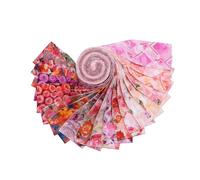 CraftsFabrics Floral Radiance 20Pcs 2.5"x44" Wide 100% Cotton Jelly Roll for Quilting, Scrapbooking, Sewing, Arts & Crafts, Patchwork