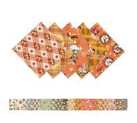 CraftsFabrics Forest Friends 40Pcs Charm Pack 100% Cotton 5″ Squares Fabric for Quilting, Sewing, Arts & Crafts, Patchwork