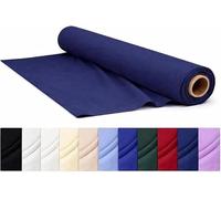 CraftsFabrics Plain Dyed Homespun Cotton Fabric - 100% Cotton - 110cm Wide - Soft Woven Craft Fabric for Sewing, Quilting, Dressmaking, Crafts & Home Décor (Navy, 1 Metre)