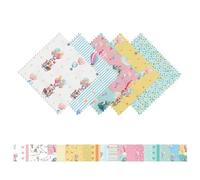 CraftsFabrics Sky Dreams 40Pcs Charm Pack 100% Cotton 5″ Squares Fabric for Quilting, Scrapbooking, Sewing, Arts & Crafts, Patchwork